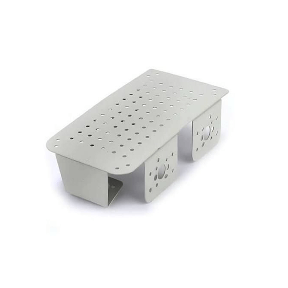 4 wheel metal white chassis