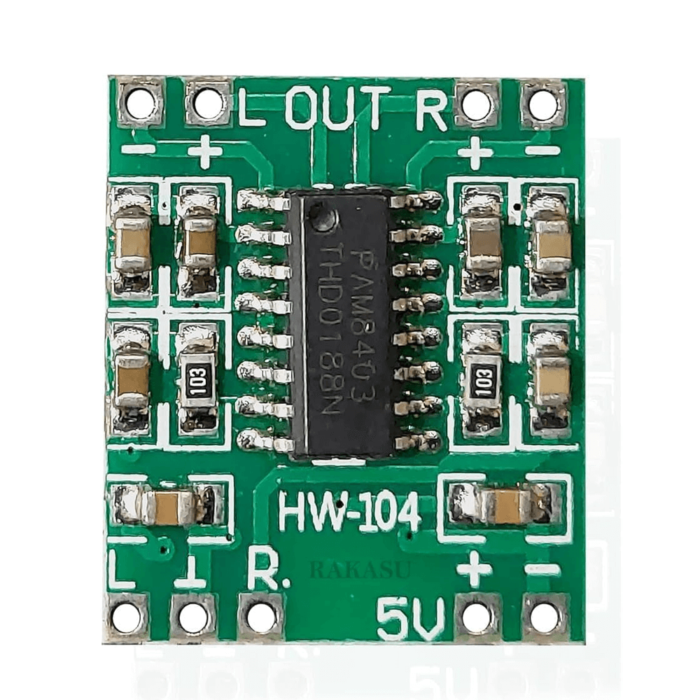 PAM8403 5V 2-Channel Stereo Audio Amplifier Module