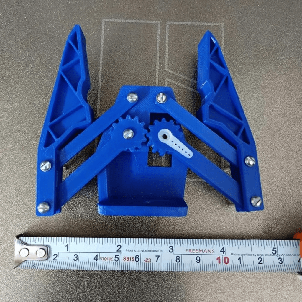3D Printed Robotic Gripper-Blue