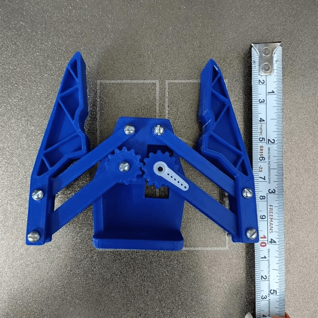 3D Printed Robotic Gripper-Blue