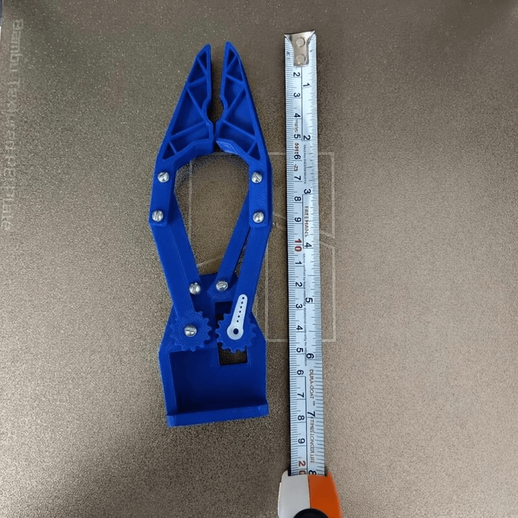 3D Printed Robotic Gripper-Blue